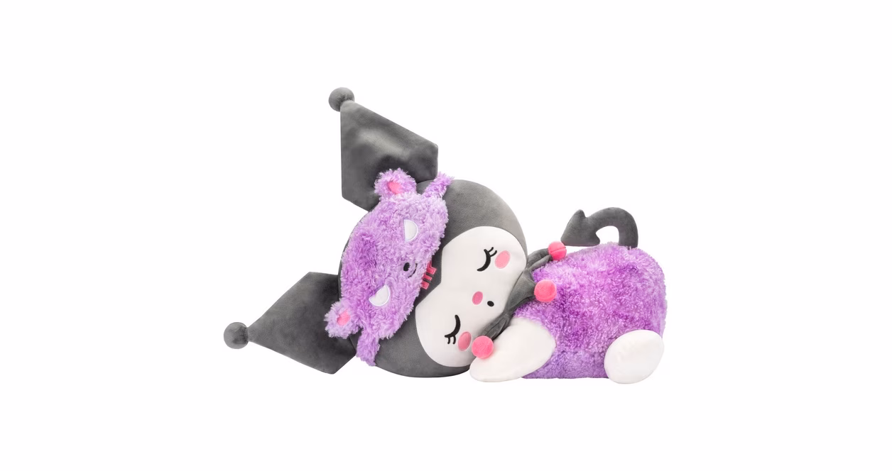 GameStop Jazwares Sanrio Hello Kitty Kuromi 18-in Sleeping Plush