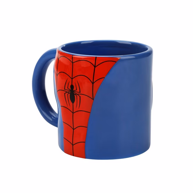 GameStop Marvel Spider-Man Suit Up Chest and Logo Ceramic Mug