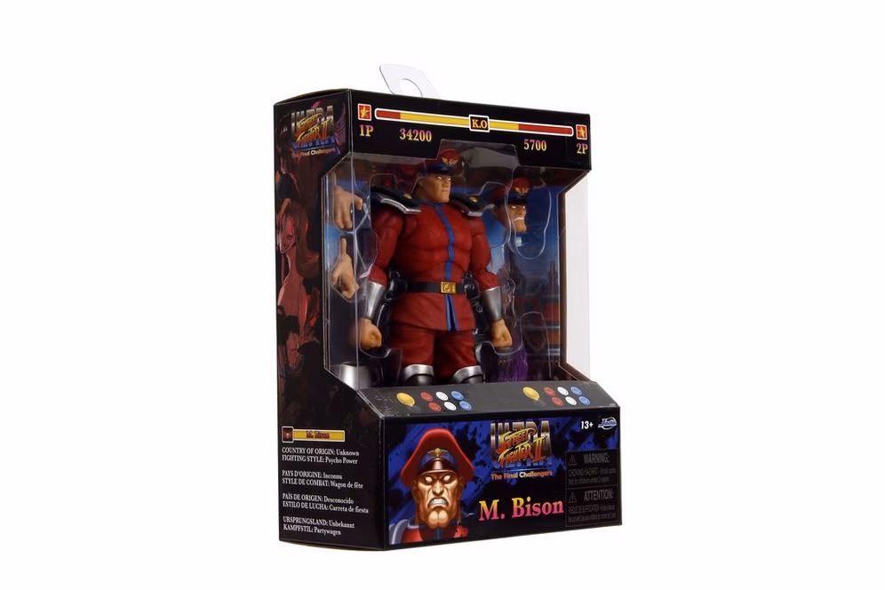 GameStop Jada Toys Street Fighter II M Bison 6-in Action Figure