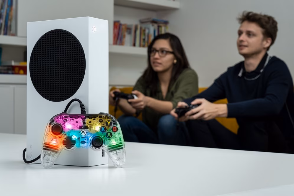 GameStop Nacon Limited Edition Colorlight Wired Controller for Xbox Series X/S, Xbox One and Windows 10/11