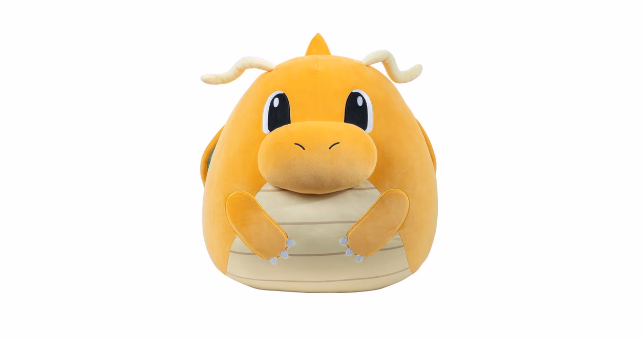 GameStop Squishmallows Pokemon Dragonite 10-in Medium Plush