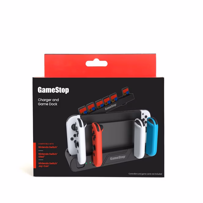 GameStop GameStop Nintendo Switch 6-in-1 JoyCon Charger Dock and Game Deck