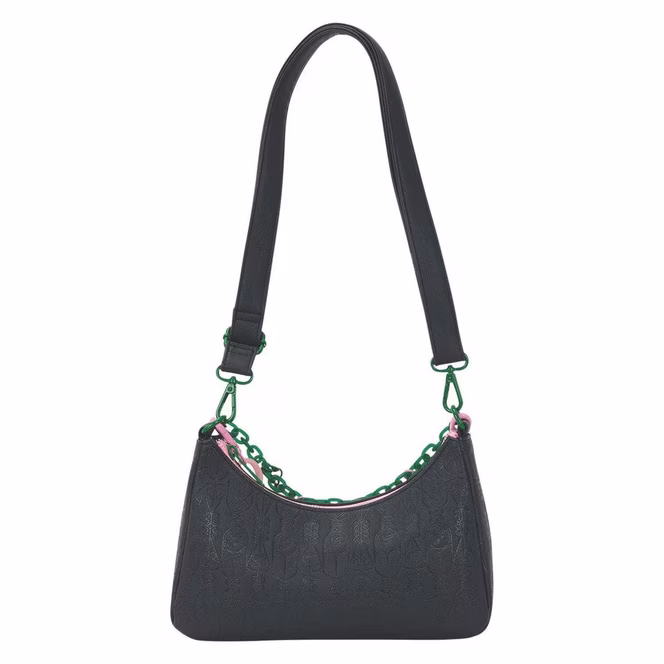 GameStop Loungefly Wicked: For Good Glinda and Elphaba Crossbody Bag with Charms