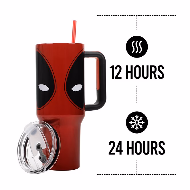 GameStop Deadpool Big Face 40oz Tumbler