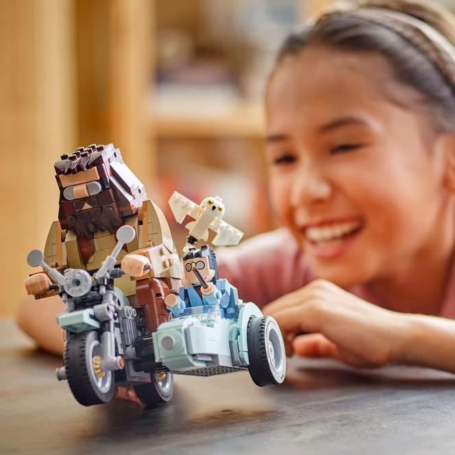 GameStop LEGO Harry Potter Hagrid and Harry's Motorcycle Ride Building Toy 76443