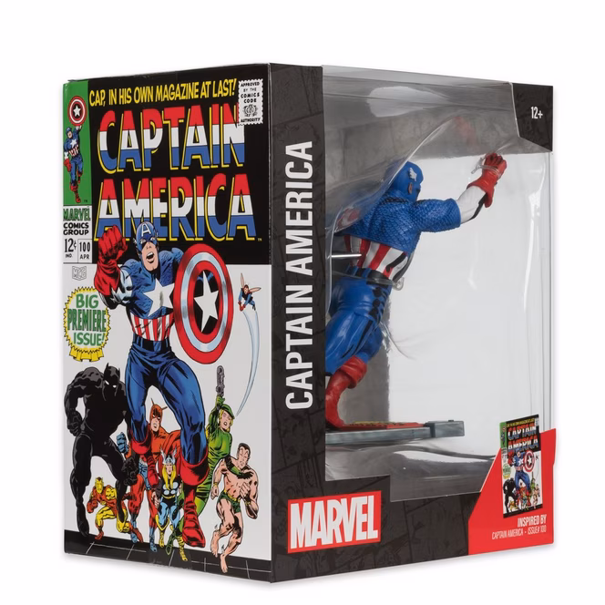 GameStop McFarlane Toys Marvel Collection Captain America - Captain America (Issue 100) 1:10th Scale Statue