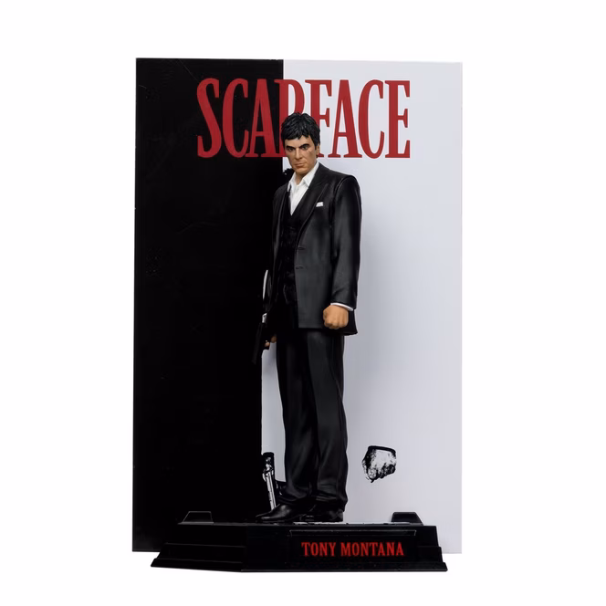 GameStop McFarlane Toys Movie Maniacs NBC 1983 Scarface Tony Montana 6-in Statue