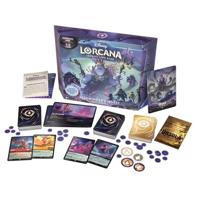 GameStop Disney Lorcana Trading Card Game: Ursula's Return Chapter 4 Illumineer's Quest Gift Set