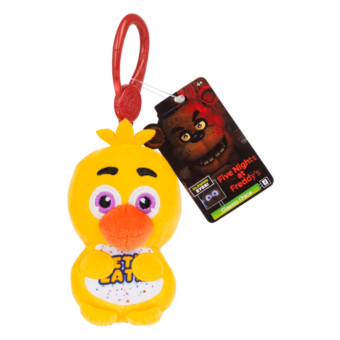 GameStop Jazwares Five Nights at Freddys Classic Chica 4-in Clip-On Plush