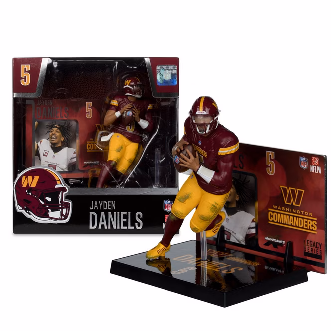 GameStop McFarlane Toys SportsPicks NFL Series Washington Commanders Jayden Daniels 7-in Figure