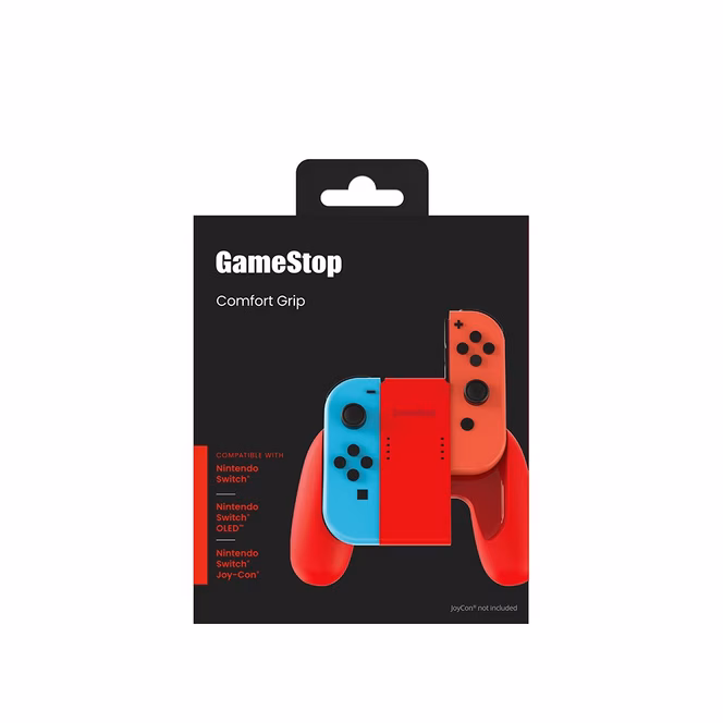 GameStop Gamestop JoyCon Grip for Nintendo Switch - Red