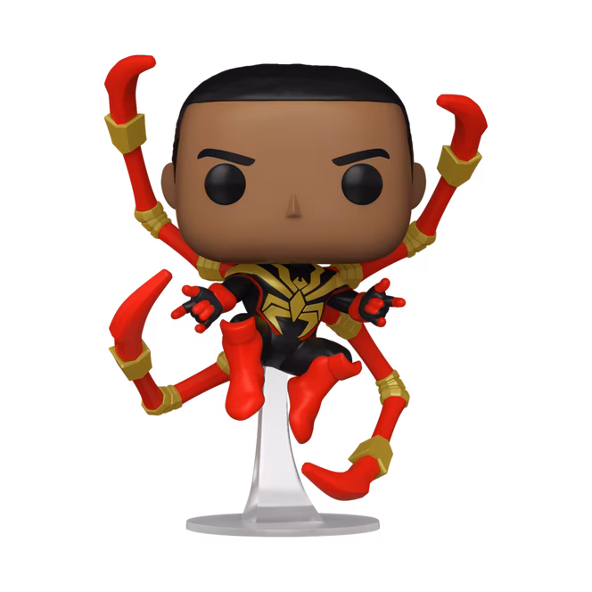 GameStop Funko POP! Marvel: Spider-Man Comics Miles Morales (Iron Spider) (or Chase) 4.6-in Vinyl Bobblehead Figure