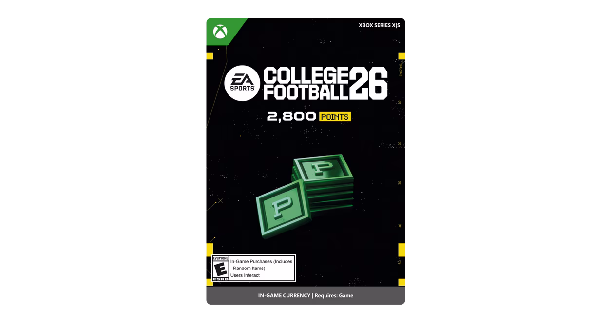 GameStop EA SPORTS College Football 26: College Football 2800 Points - Xbox Series X/S