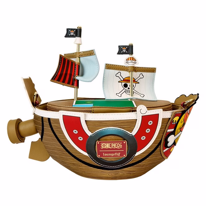 GameStop Loungefly One Piece Thousand Sunny Ship Figural Crossbody Bag