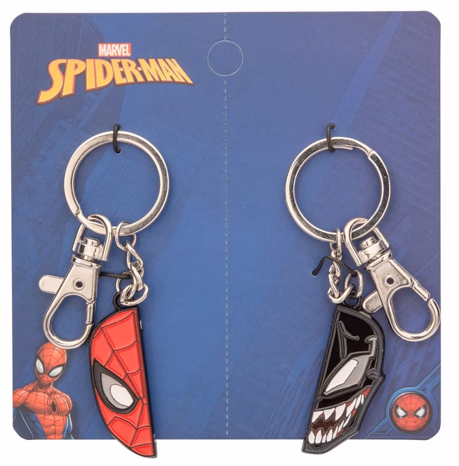 GameStop Marvel Spiderman and Venom Best Friend Magnetic Keychain Set GameStop Exclusive