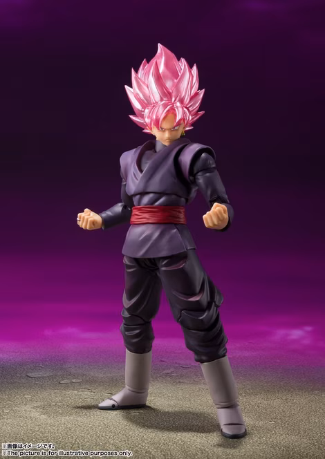 GameStop Bandai Dragon Ball Super Tamashii Nations S.H. Figuarts Goku Black Super Saiyan Rose (Reissue) 7-in Figure