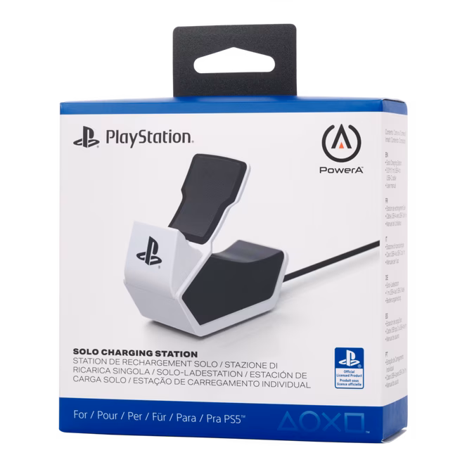 GameStop PowerA Solo Charging Station for PlayStation 5 DualSense Wireless Controllers - White