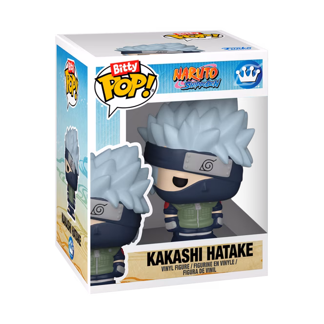 GameStop Funko Bitty POP!: Naruto: Shippuden 0.9-in Vinyl Figure Set 4-Pack (Kakashi Hatake, Sakura Haruno, Sasuke Uchiha, and Naruto Uzumaki)