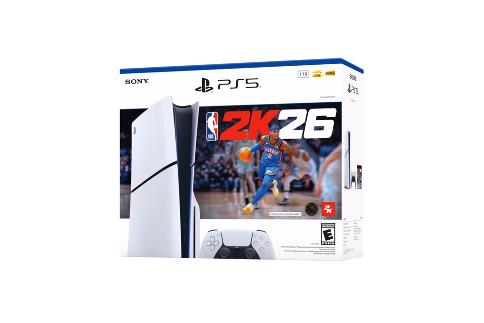 GameStop Sony PlayStation 5 Slim Disc Edition NBA 2K26 Bundle