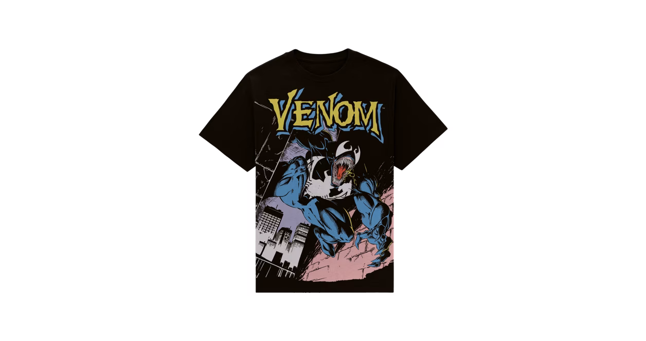 GameStop Marvel Venom Lethal Protector Comic Cover Unisex Short Sleeve Graphic T-Shirt GameStop Exclusive