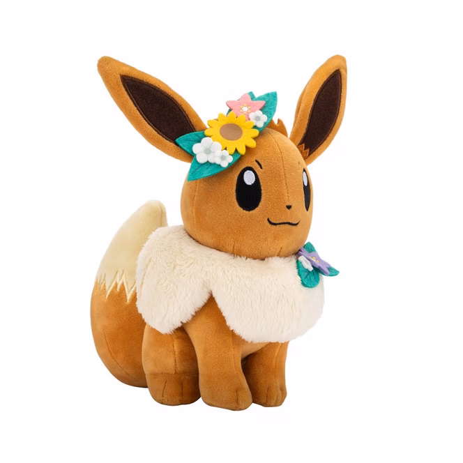 GameStop Jazwares Pokemon Eevee with Flower Crown 8-in Plush