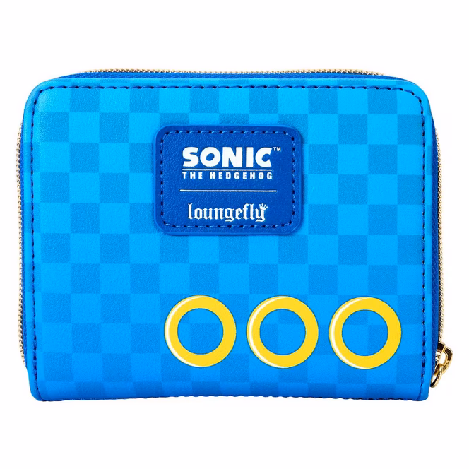 GameStop Loungefly Sonic the Hedgehog Chaos Garden Lenticular Zip Around Wallet GameStop Exclusive