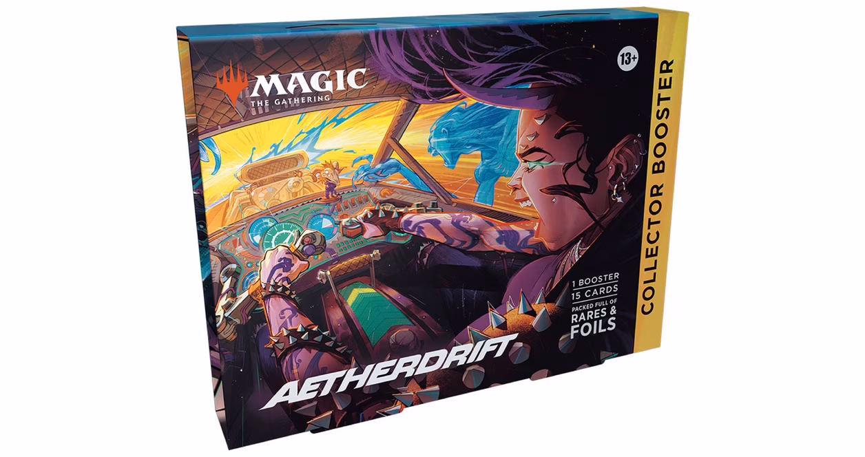 GameStop Magic: The Gathering Aetherdrift Omega Collector Box (15 Magic Cards)