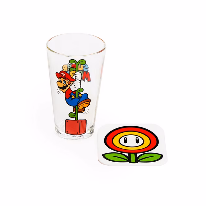 GameStop Geeknet Nintendo Super Mario Action Drinkware Set GameStop Exclusive