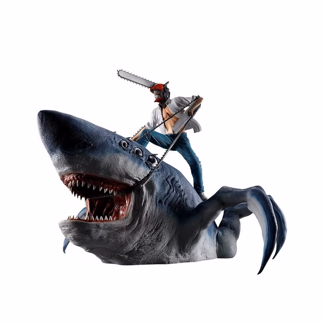 GameStop Bandai Chainsaw Man Ichibansho Chainsaw Man and Beam 9.1-in Figure
