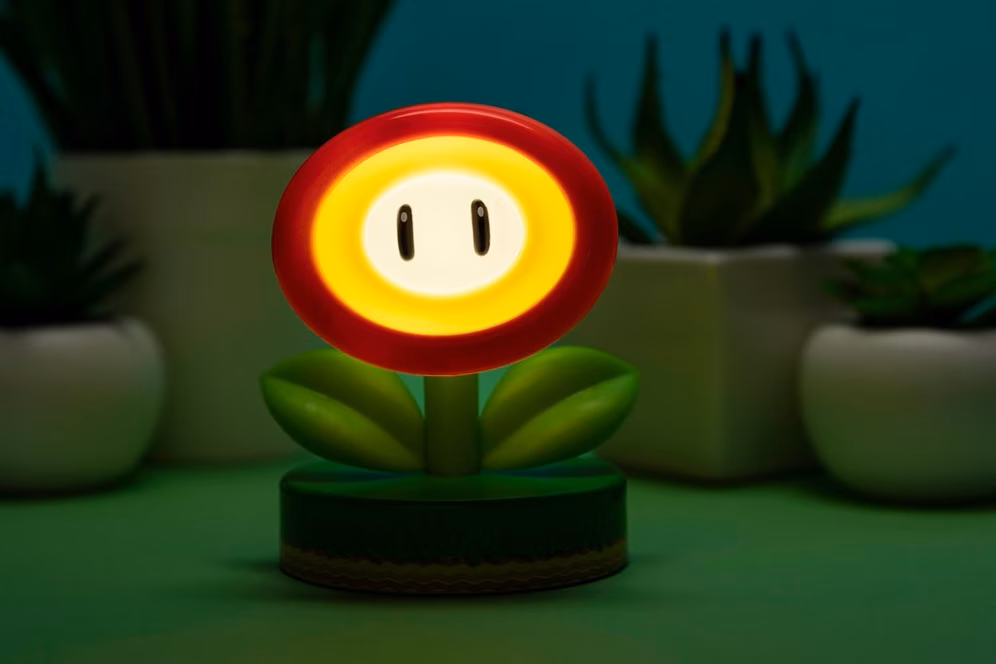 GameStop Super Mario Fire Flower Icon Light