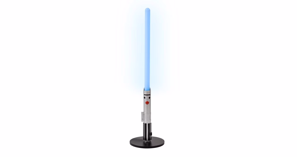 GameStop Star Wars Luke Skywalker Mini Lightsaber Blue 12-In Lamp