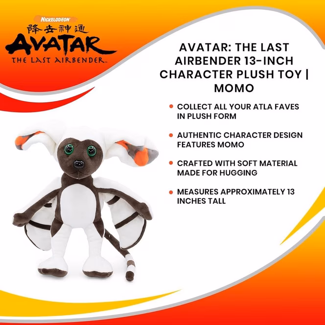 GameStop Avatar: The Last Airbender 13-in Momo Plush Toy