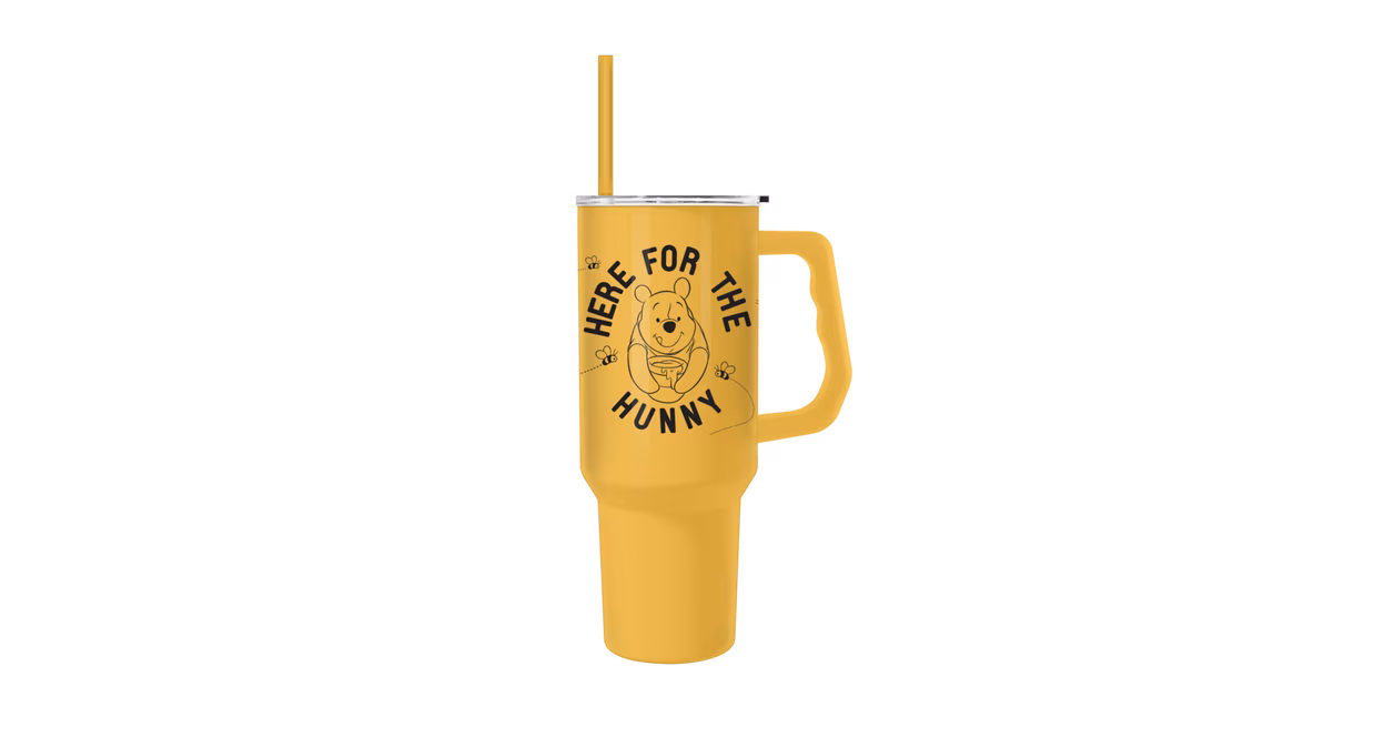 GameStop Winnie the Pooh Here for Hunny 40oz Stainless Steel Tumbler with Handle