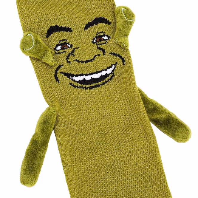 GameStop Dreamworks Shrek the Movie Shrek and Donkey Magnetic 3D Crew Socks