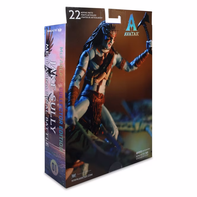 GameStop McFarlane Toys Disney Avatar: Fire and Ash Jake Sully (Metkayina Final Battle) 7-in Action Figure