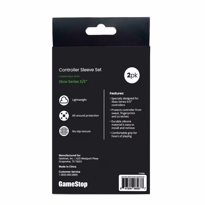 GameStop GameStop Controller Grip Sleeve for Xbox Series X/S - Black and Green