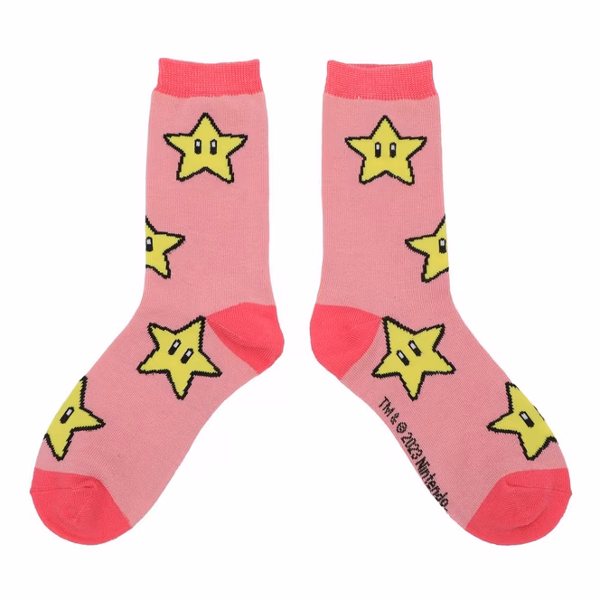 GameStop Super Mario Bros. Adult Crew Socks 5-Pack