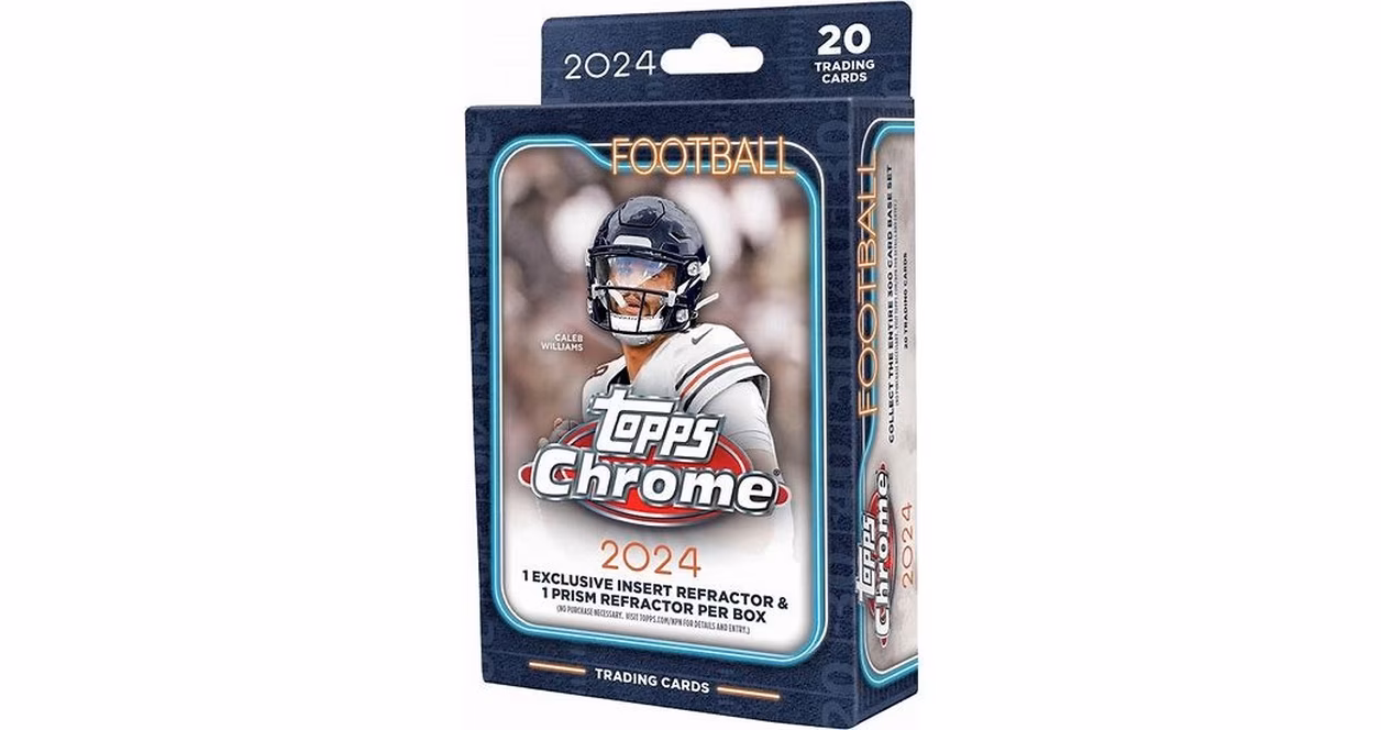 GameStop 2024 Topps Chrome NFL Football Hanger Box