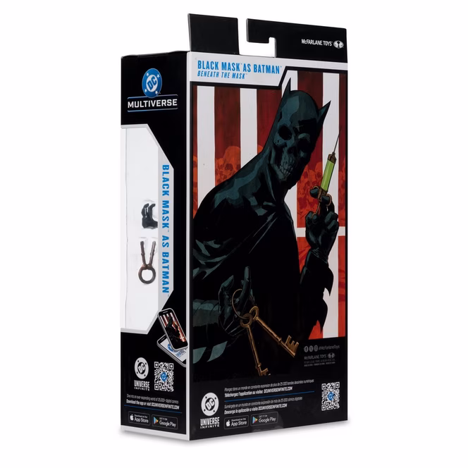 GameStop McFarlane Toys DC Multiverse Batman Madhouse Black Mask as Batman (Beneath The Mask) 7-in Action Figure