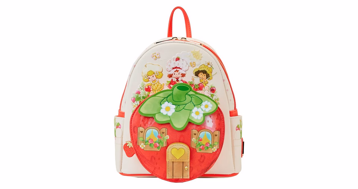 GameStop Loungefly Strawberry Shortcake Strawberry House Mini Backpack