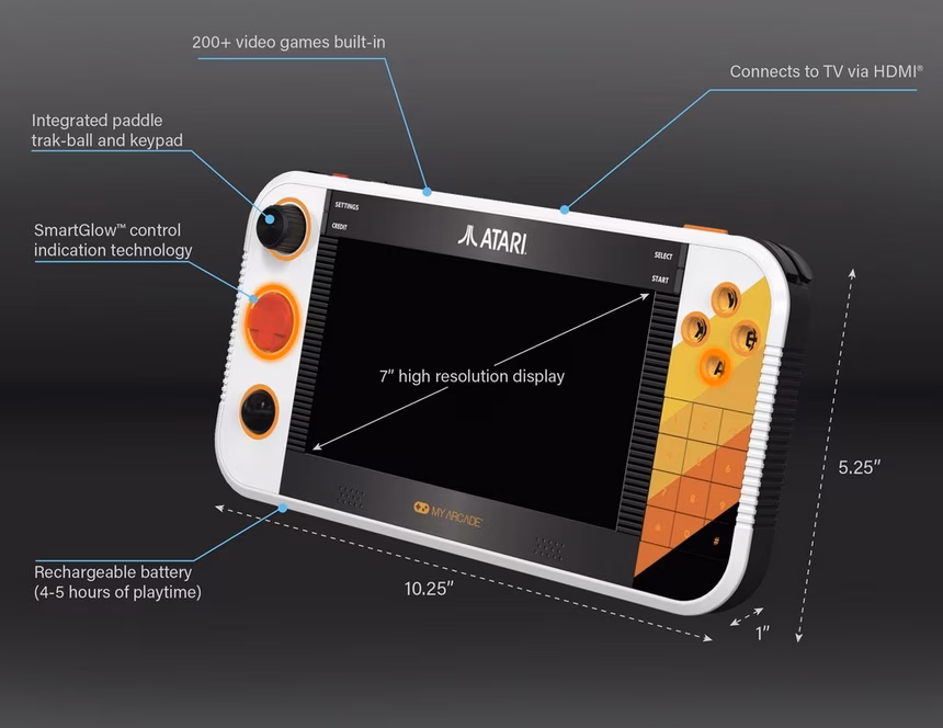 GameStop Atari Gamestation Go: Over 200 Preloaded Games including Pac-Man and Atari Recharged Titles
