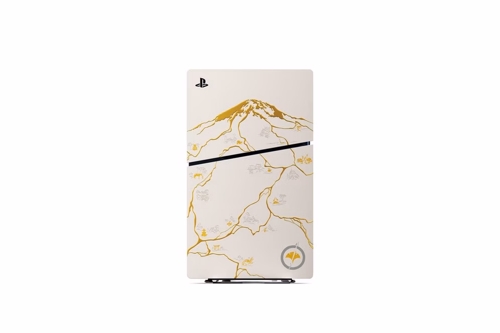 GameStop Sony PlayStation 5 Slim Console - Ghost of Yotei Gold Limited Edition Bundle