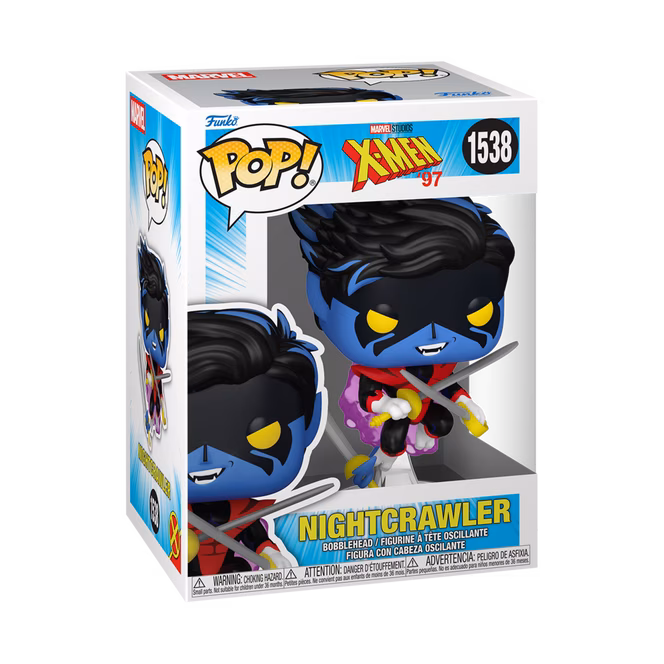 GameStop Funko POP! Marvel Studios’ X-Men ‘97 Nightcrawler 4.6-in Vinyl Bobblehead Figure