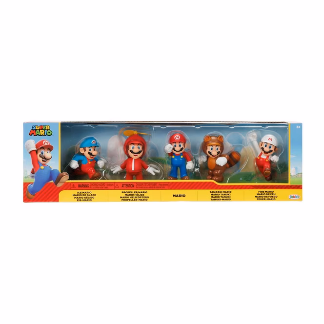 GameStop Jakks Pacific Super Mario - Mario 2.5-in Figure Set 5-Pack GameStop Exclusive