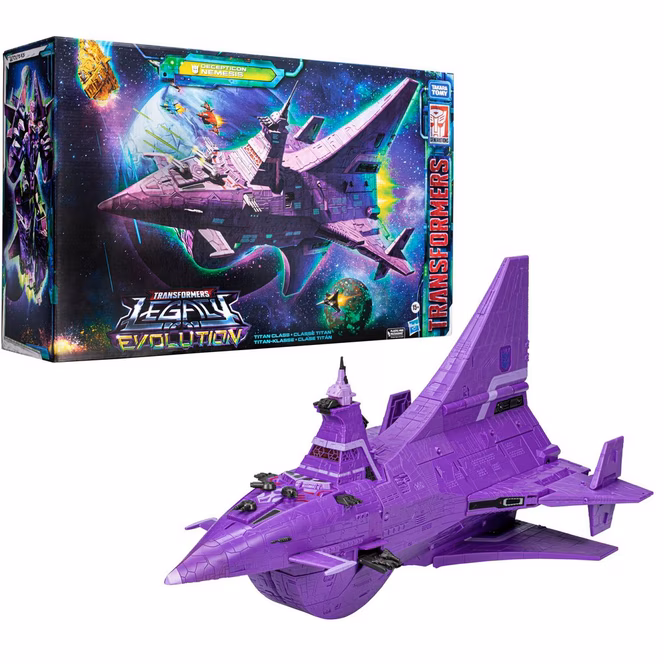 GameStop Hasbro Transformers Legacy Evolution Titan Class Decepticon Nemesis 23.5-in Action Figure