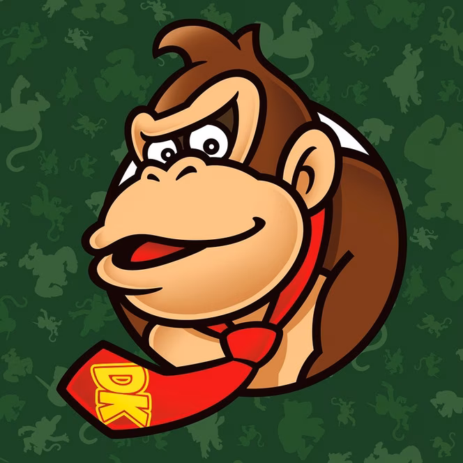 GameStop Donkey Kong and Diddy Kong Circle 2 Pack Canvas