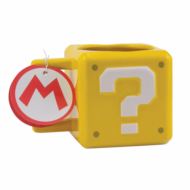 GameStop Super Mario Question Block 13oz Mug