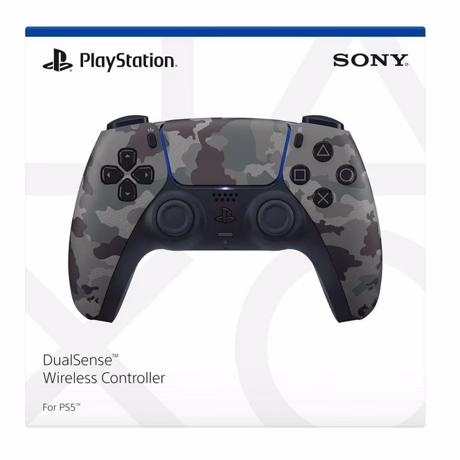GameStop Sony DualSense Wireless Controller for PlayStation 5 - Gray Camouflage
