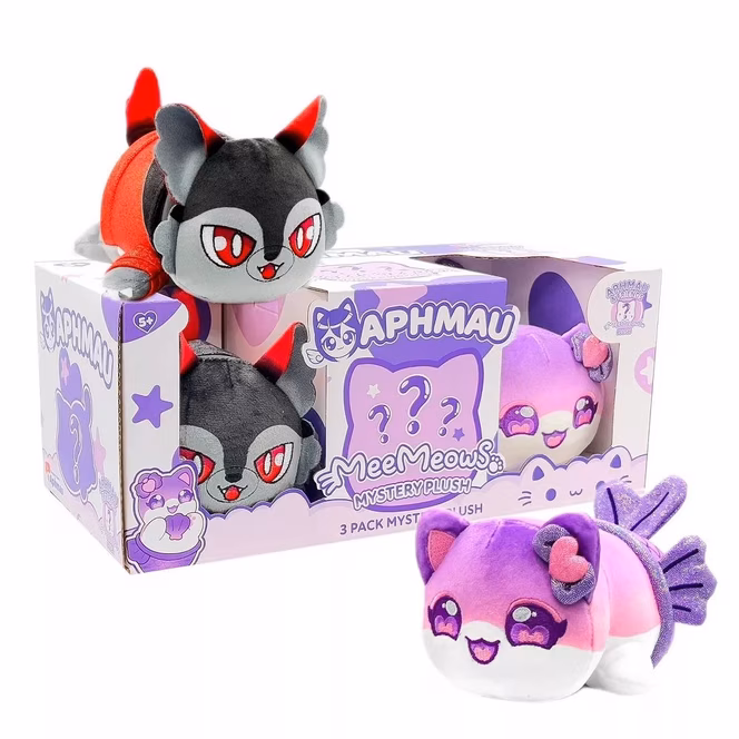GameStop Aphmau MeeMeeMeow 6-in Mystery Plush 3-Pack Series 2 (Styles May Vary)
