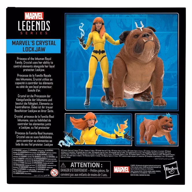 GameStop Hasbro Marvel Legends Marvel's Crystal and Lockjaw Figure Set